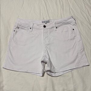 Dear John Ava Roll Up Shorts, White, Size 29
